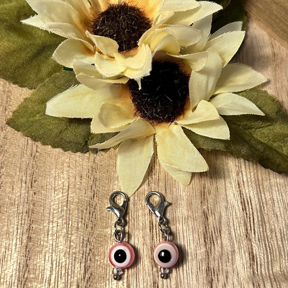 Light Pink Evil Eye Charm